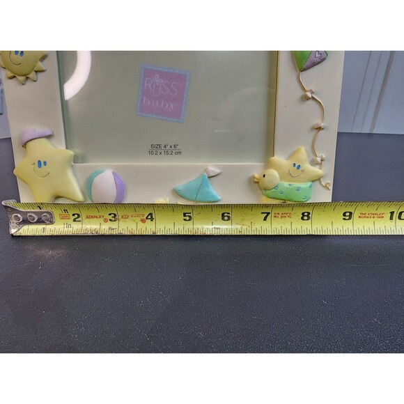 Vintage Russ Baby Picture Frame 3D Sun and Stars - Me and My Big Brother - Picture 5 of 6